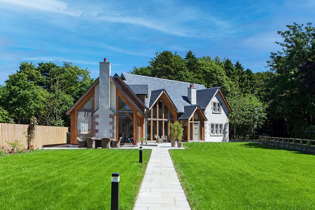 pitched slate roof