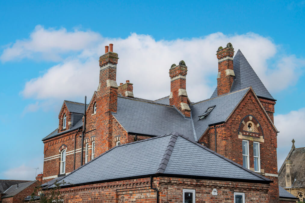 renovated slate roof with cupa 12