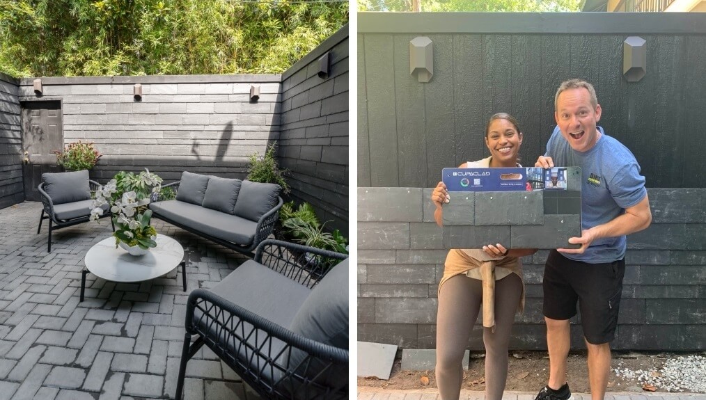 Brian and Mika Kleinschmidt at their house in Savannah